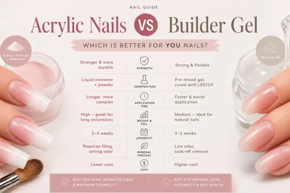 Is builder gel healthier than acrylic nails