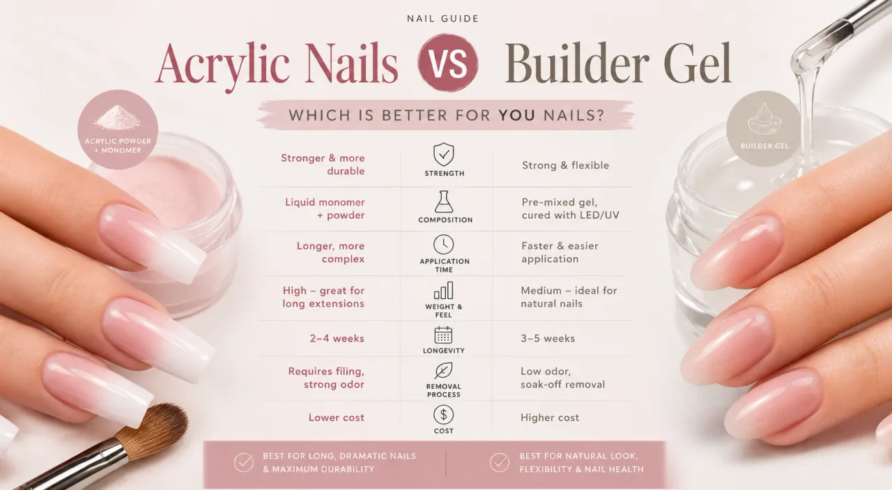 Is builder gel healthier than acrylic nails Is builder gel healthier than acrylic nails