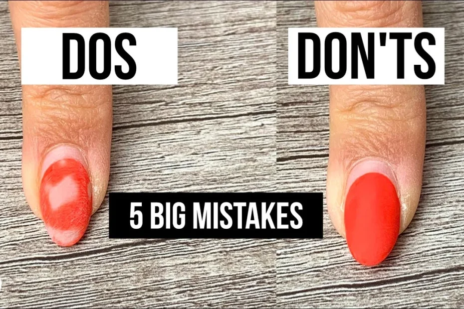 What are the common mistakes to avoid when removing gel nail varnish at home