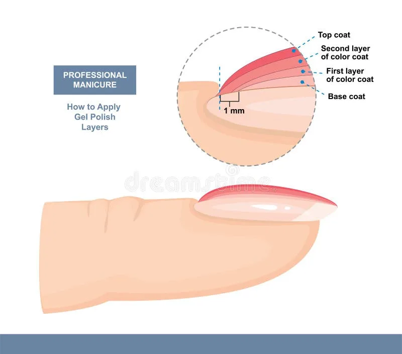 What is the correct order of gel nail application layers What is the correct order of gel nail application layers
