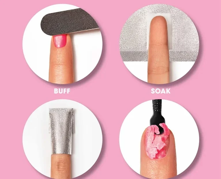 Which tools and products simplify at-home gel polish removal